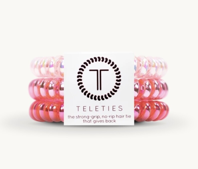 Teleties Small 3-pack THINK PINK