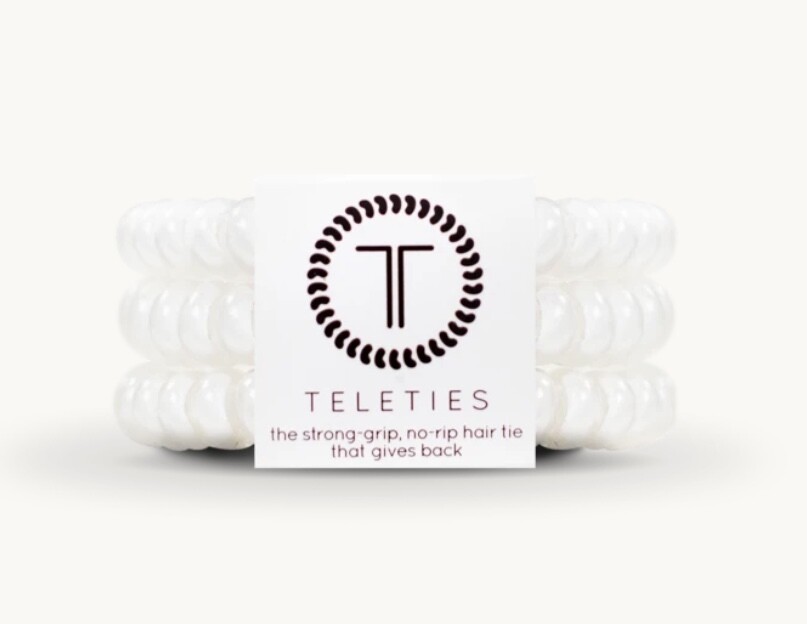 Teleties Small 3-pack COCONUT WHITE