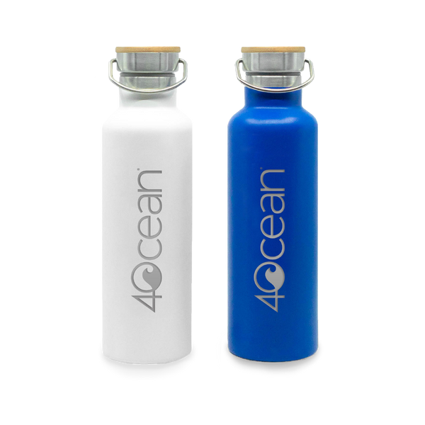 4Ocean Reusable Water Bottle WHITE