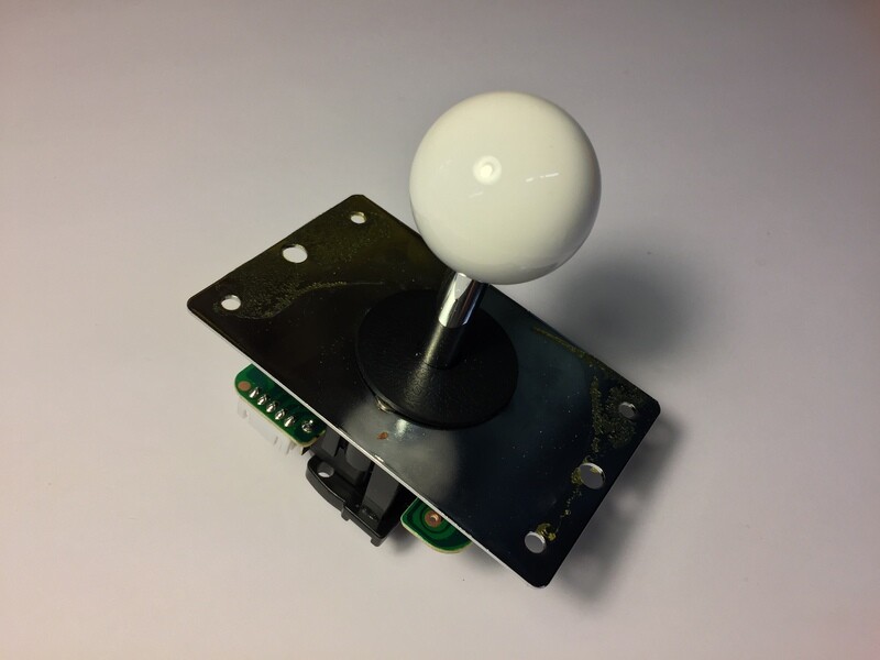 Standard A1UP Space Invaders Joystick with White Ball top - NEW CONDITION