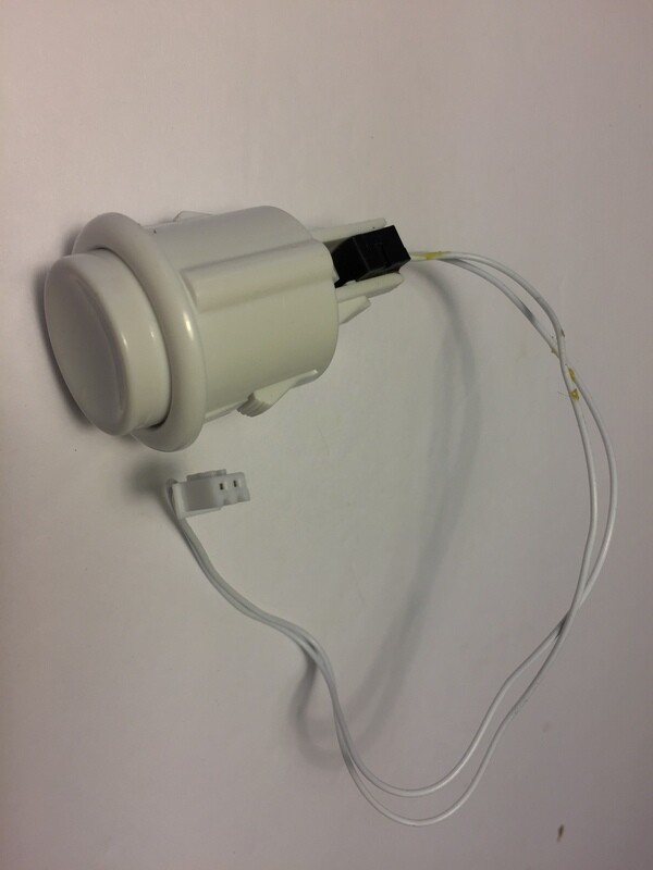 White Push Button (ARCADE1UP OEM PART) - Like New Condition