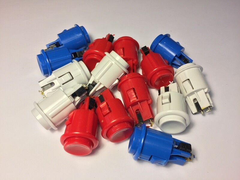 Street Fighter 2 Button Set (ARCADE1UP OEM PART) - LIKE NEW CONDITION