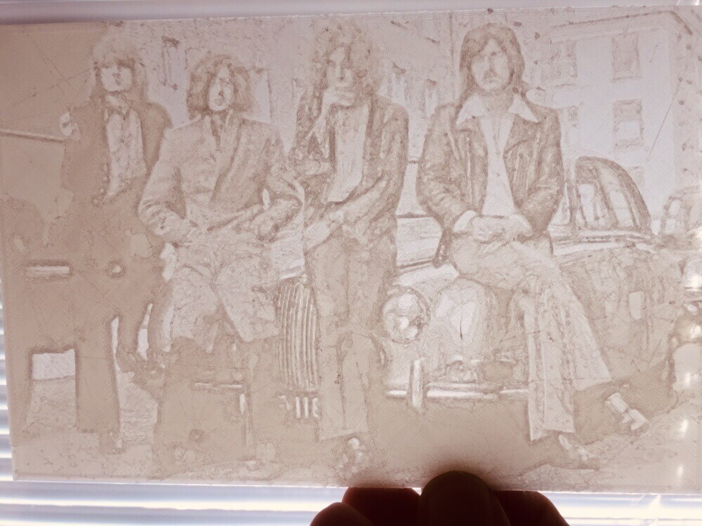 Led Zeppelin Lithophane Picture - Add Some  Rock Legends To Your Arcade!