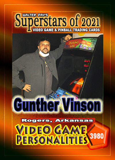 FREE Gunther Vinson Trading Card #3980 - Signed And Delivered!