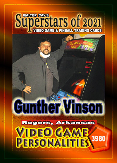 FREE Gunther Vinson Trading Card #3980 - Custom Signed