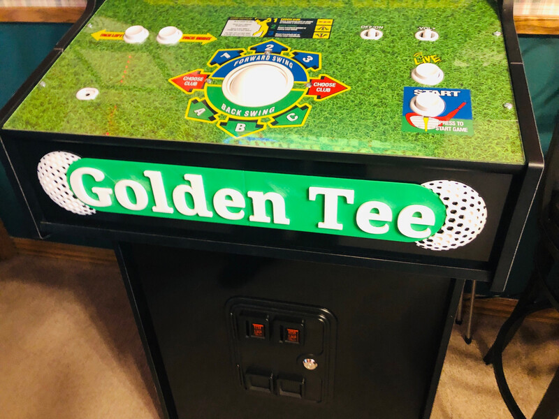Golden Tee Front Deck Badge - Make That Blank Panel POP!