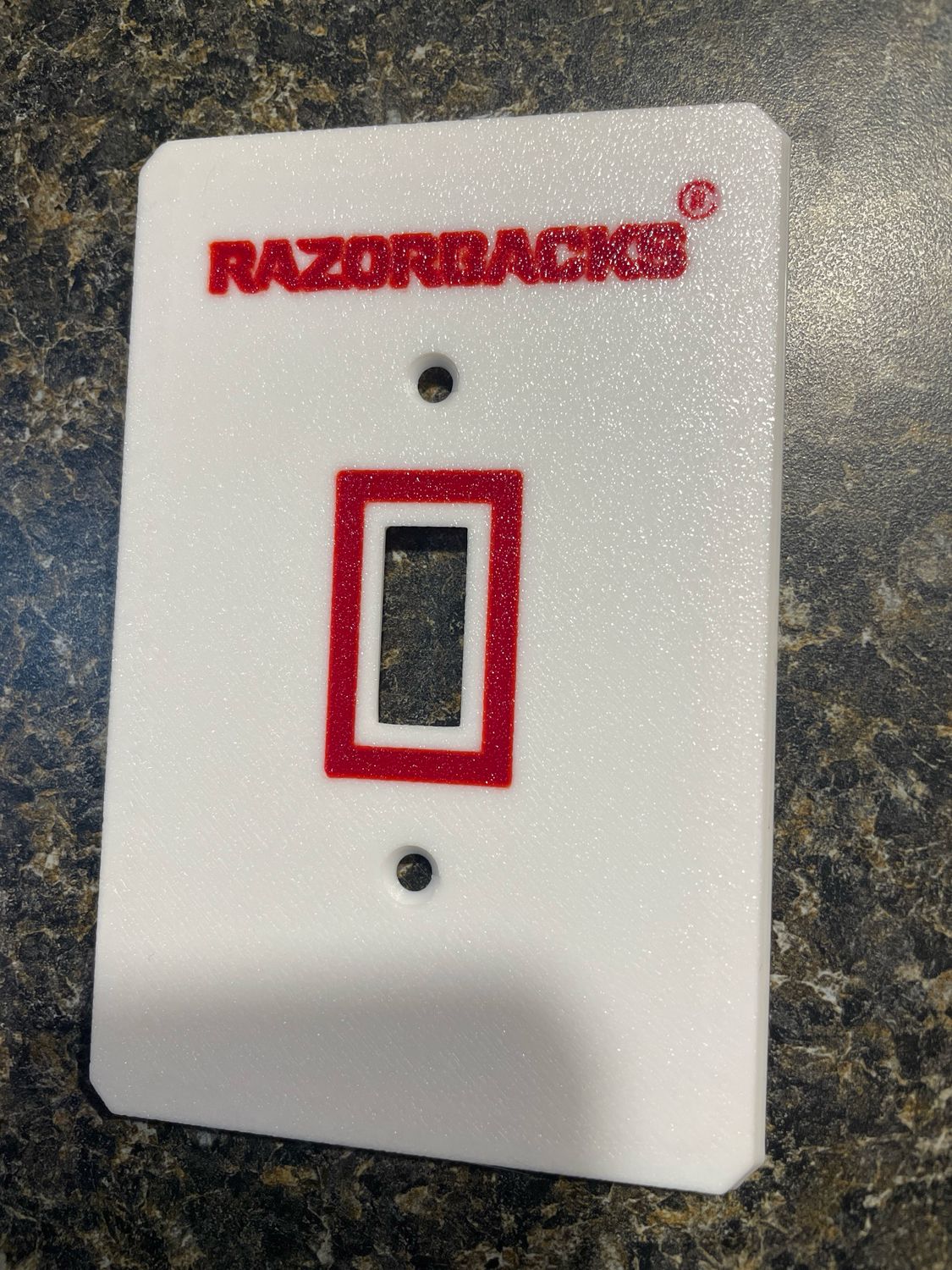 Razorback Light Switch Cover