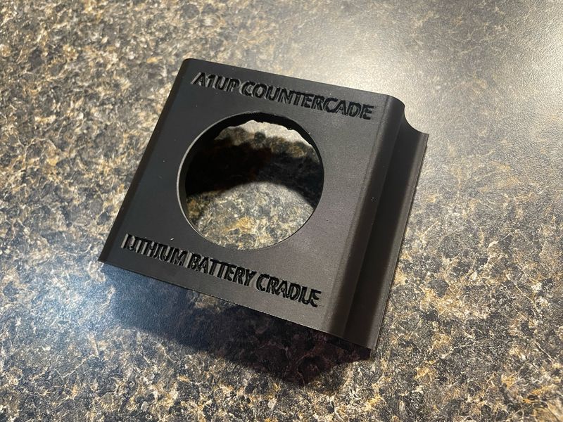 A1UP Countercade Lithium Battery Pack Holder - Mount your battery pack (GEN 2 Only)