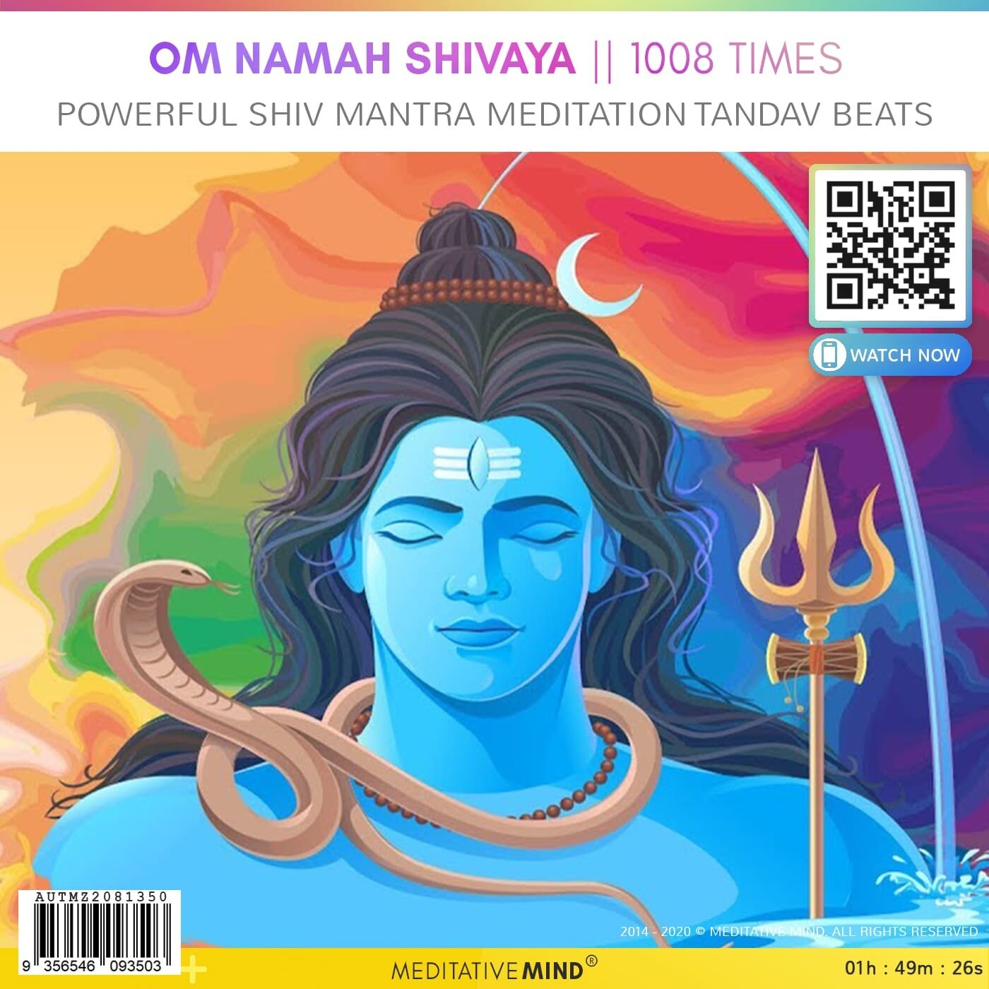 OM NAMAH SHIVAYA || 1008 Times - Powerful Shiv Mantra Meditation Tandav Beats