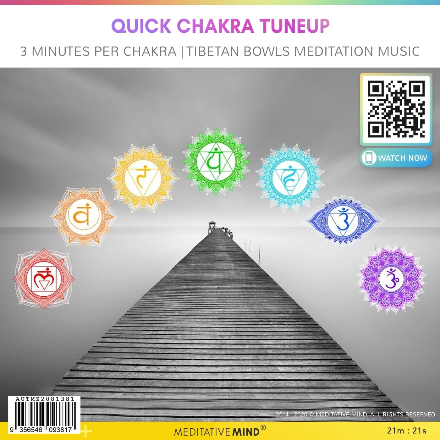 Quick Chakra Tuneup - 3 Minutes Per Chakra | Tibetan Bowls Meditation music