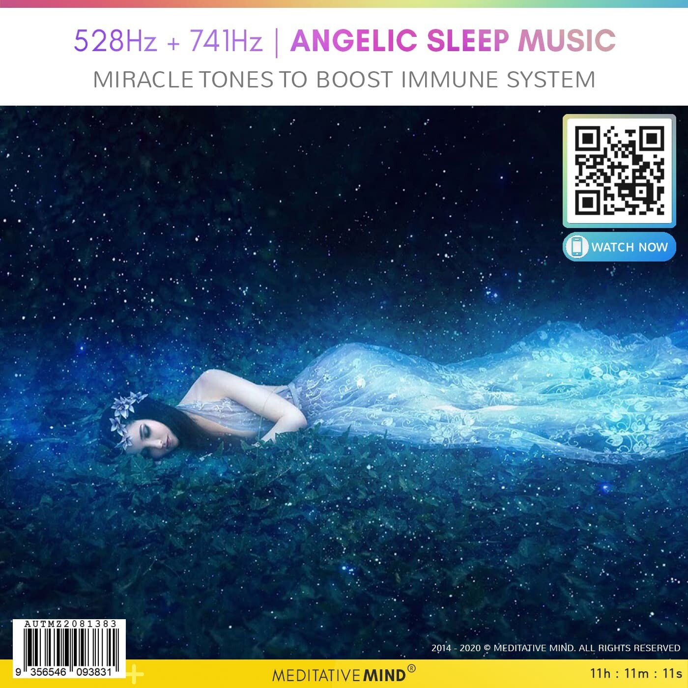 528Hz + 741Hz | Angelic Sleep Music - Miracle Tones to Boost Immune System