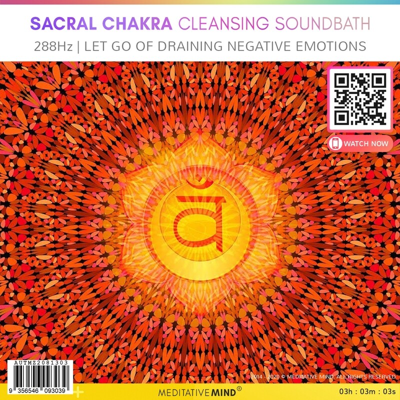 Sacral Chakra Cleansing Soundbath - 288Hz | Let Go of Draining Negative Emotions