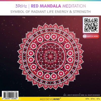 396Hz | RED MANDALA MEDITATION - Symbol of Radiant Life Energy & Strength