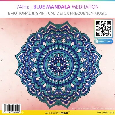 741Hz | BLUE MANDALA MEDITATION - Emotional & Spiritual Detox Frequency Music