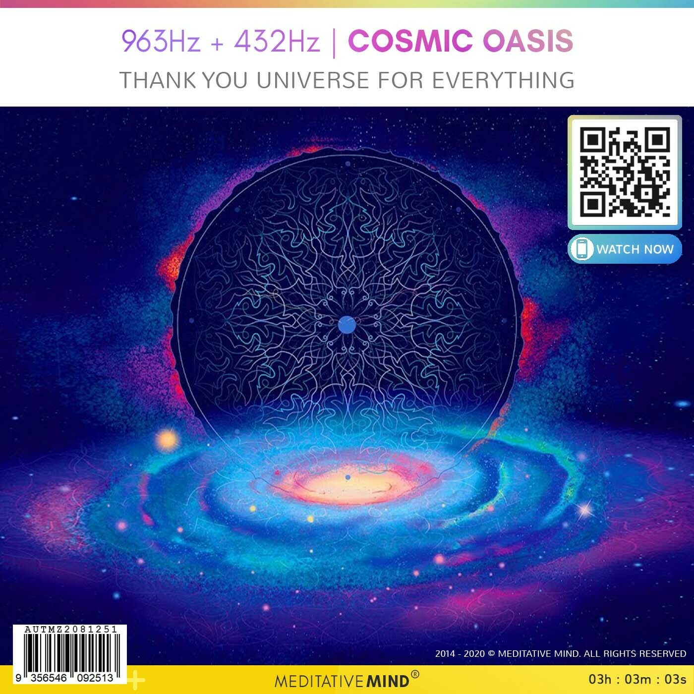 963Hz + 432Hz | COSMIC OASIS - Thank You Universe for Everything