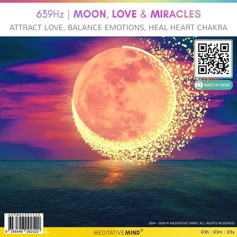 639Hz | MOON, LOVE & MIRACLES - Attract Love, Balance Emotions, Heal Heart Chakra