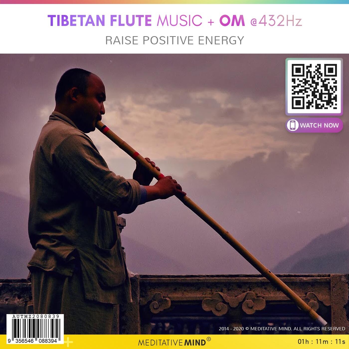 Tibetan Flute Music + OM @432Hz - Raise Positive Energy Tibetan Flute Music + OM @432Hz - Raise Positive Energy