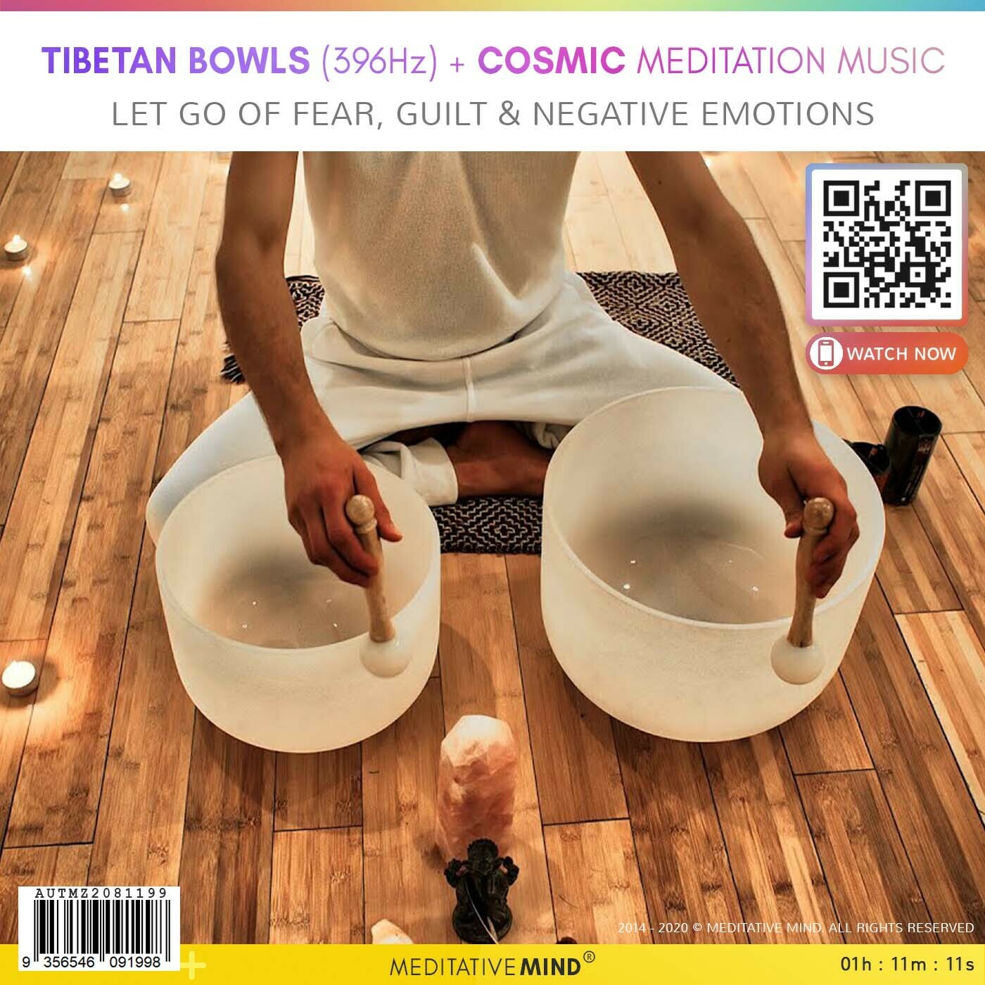 Tibetan Bowls(396Hz) + Cosmic Meditation Music - Let Go of Fear, Guilt & Negative Emotions