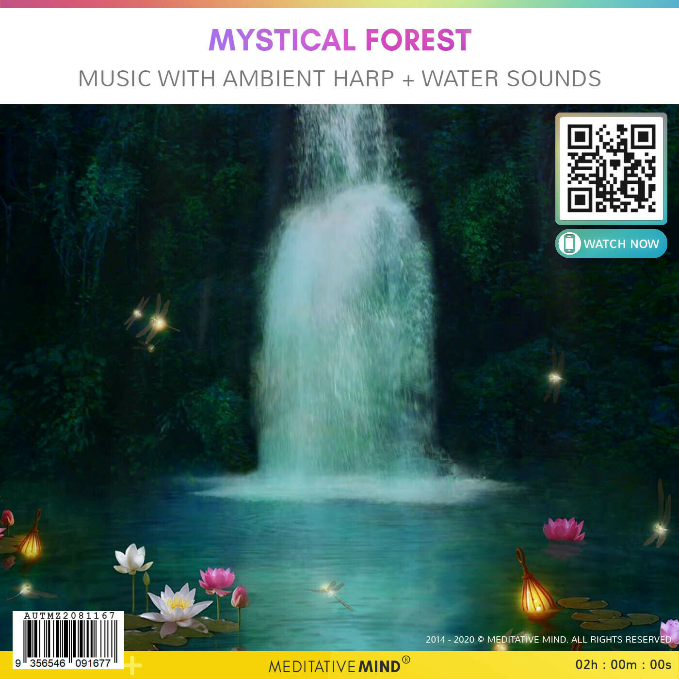 MYSTICAL FOREST - Music with Ambient Harp + Water Sounds