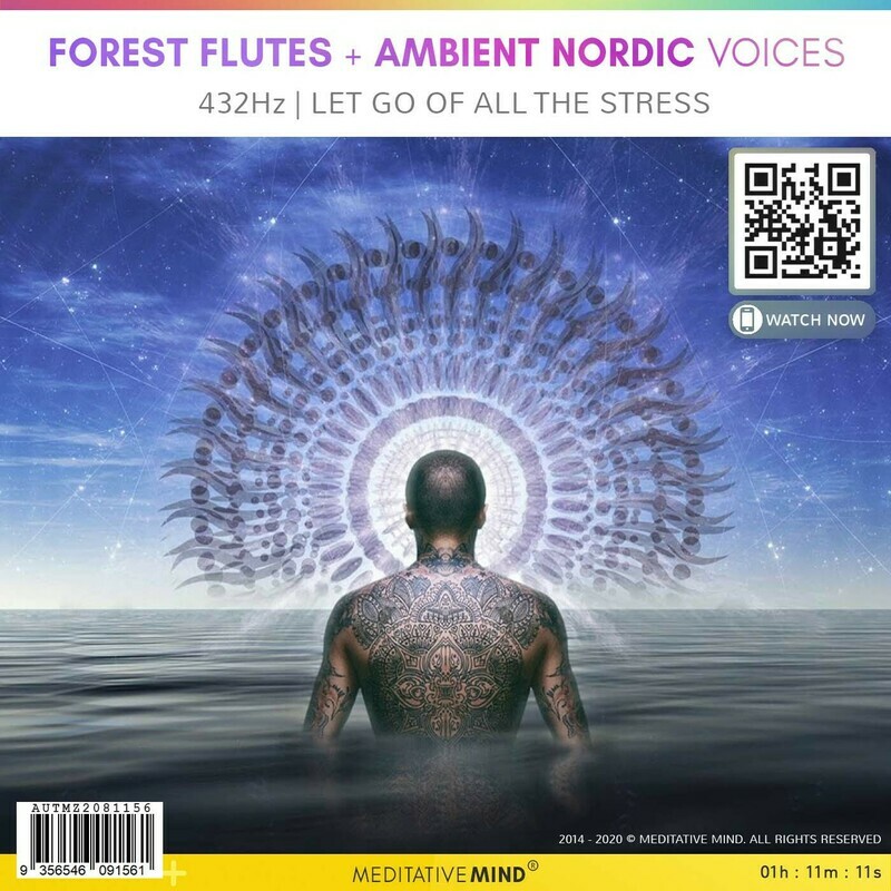 FOREST FLUTES + Ambient Nordic Voices - 432Hz | Let Go of All the Stress