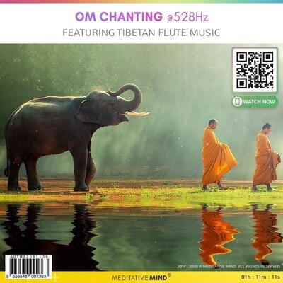 OM Chanting @528Hz - Featuring Tibetan Flute Music