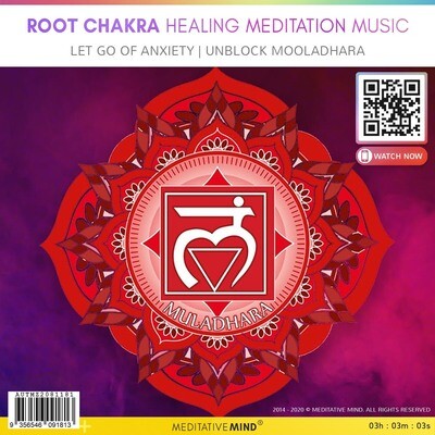Root Chakra Healing Meditation Music - Let Go of Anxiety | Unblock Mooladhara