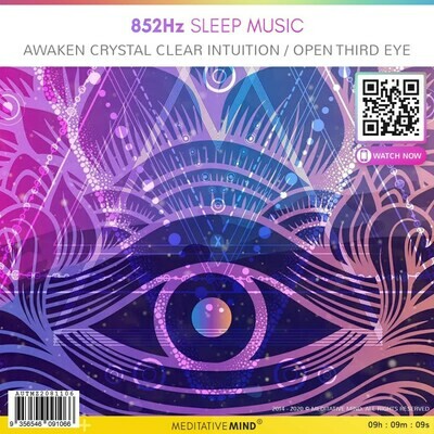 852Hz Sleep Music - Awaken Crystal Clear Intuition / Open Third Eye