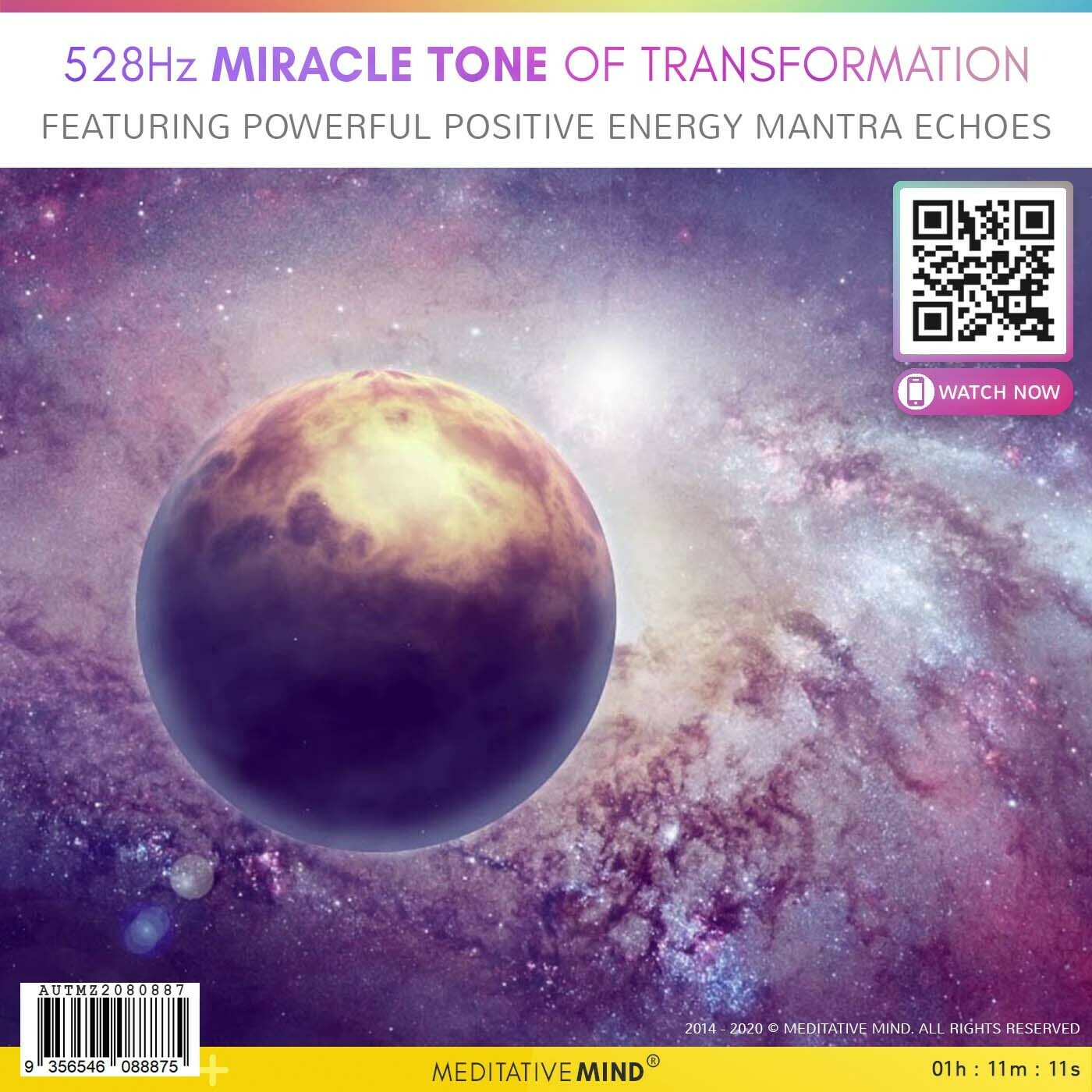 528Hz  Miracle Tone of Transformation - Featuring Powerful Positive Energy Mantra Echoes