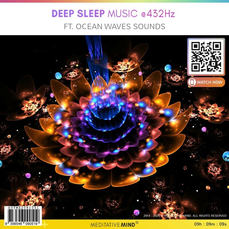 Deep Sleep Music @432Hz - Ft. Ocean Waves Sounds