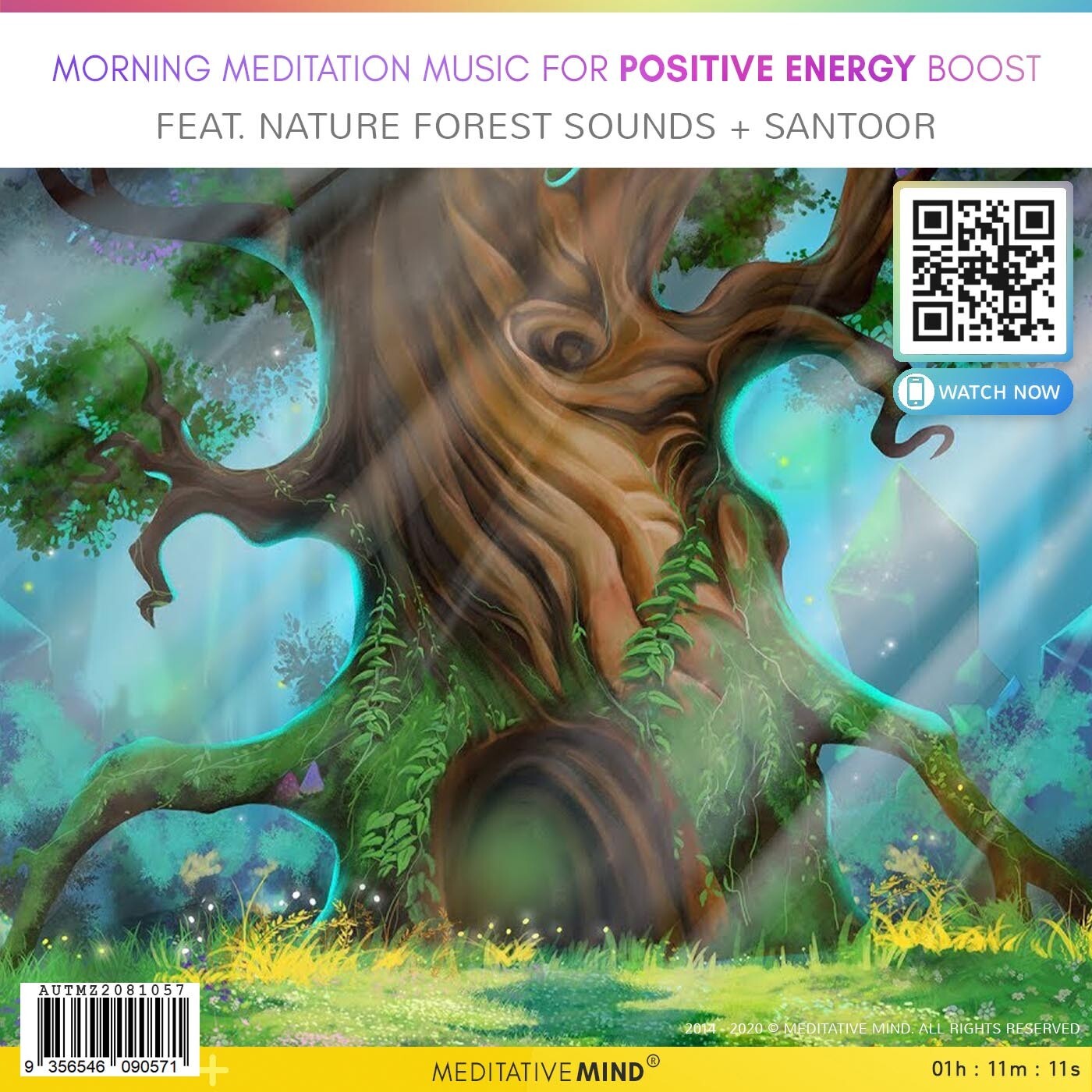 Morning Meditation Music for Positive Energy Boost - Feat. Nature Forest Sounds + Santoor