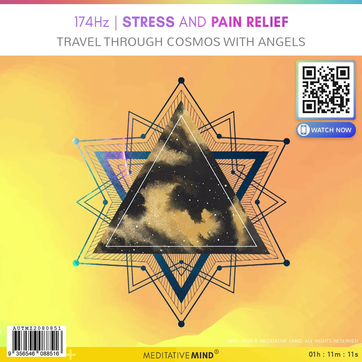 174Hz - Stress and Pain Relief - Travel Through Cosmos with Angels