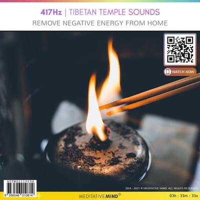 417Hz | Tibetan Temple Sounds - Remove Negative Energy from Home