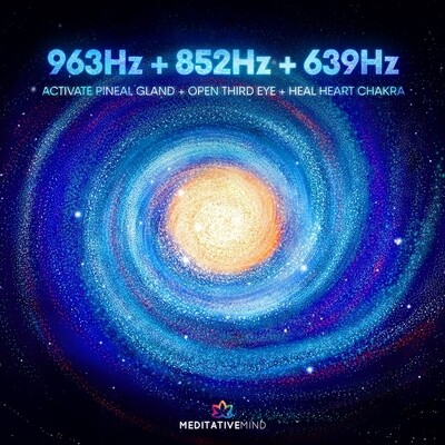 963Hz + 852Hz + 639Hz - Activate Pineal Gland + OpenThird Eye + Heal Heart Chakra