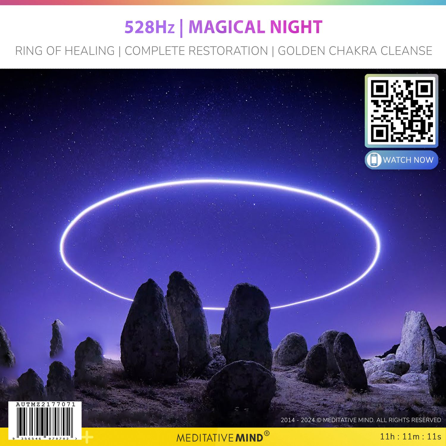 528Hz | Magical Night - Ring of Healing | Complete Restoration | Golden Chakra Cleanse