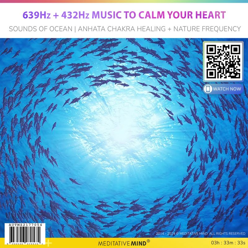 639Hz + 432Hz | Music to Calm your Heart - Sounds Of Ocean | Anhata Chakra Healing + Nature Frequency 639Hz + 432Hz | Music to Calm your Heart - Sounds Of Ocean | Anhata Chakra Healing + Nature Frequency