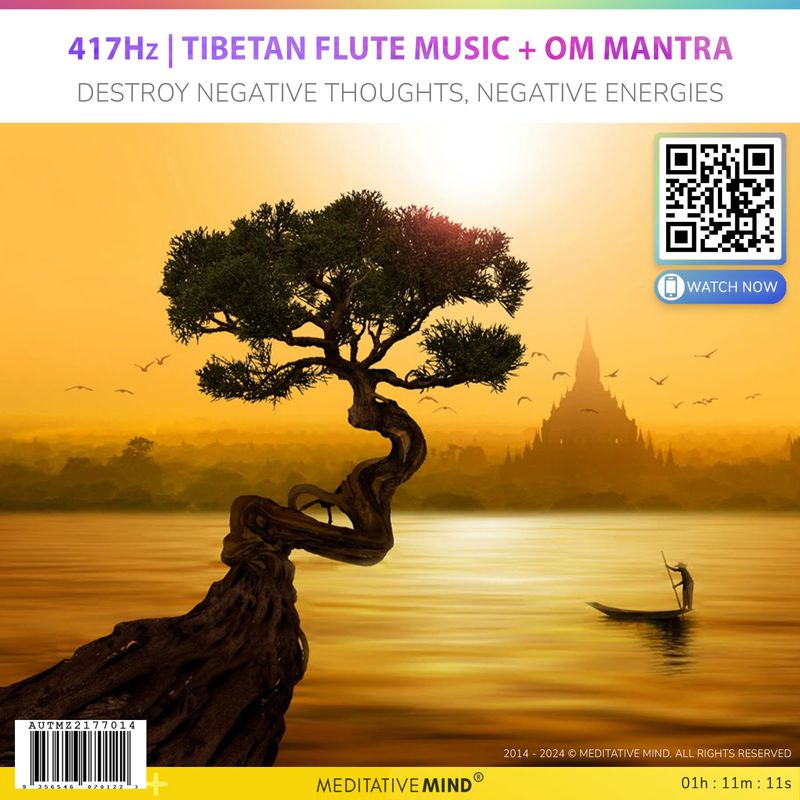 417Hz | Tibetan Flute Music + OM Mantra - Destroy Negative Thoughts, Negative Energies 417Hz | Tibetan Flute Music + OM Mantra - Destroy Negative Thoughts, Negative Energies
