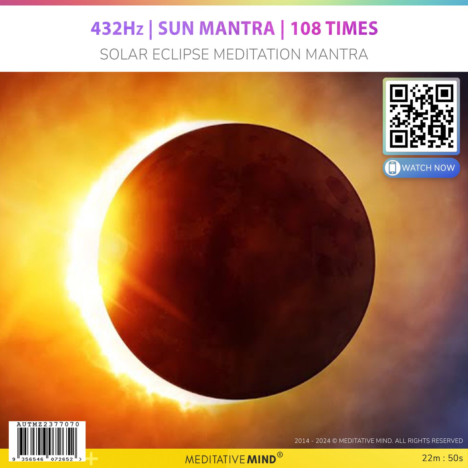 432Hz | Sun Mantra | 108 Times - Solar Eclipse Meditation Mantra