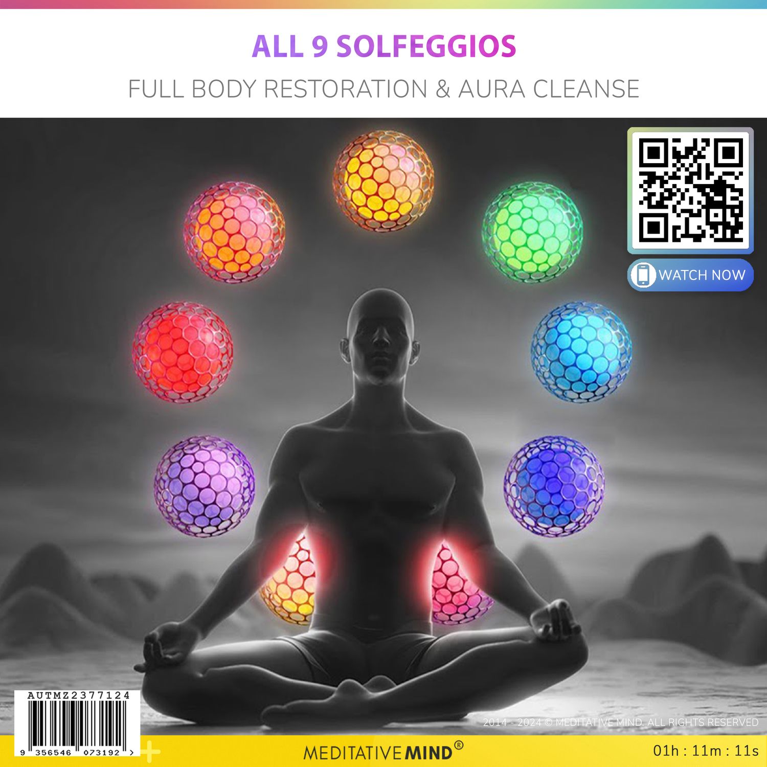 All 9 Solfeggios - Full Body Restoration & Aura Cleanse