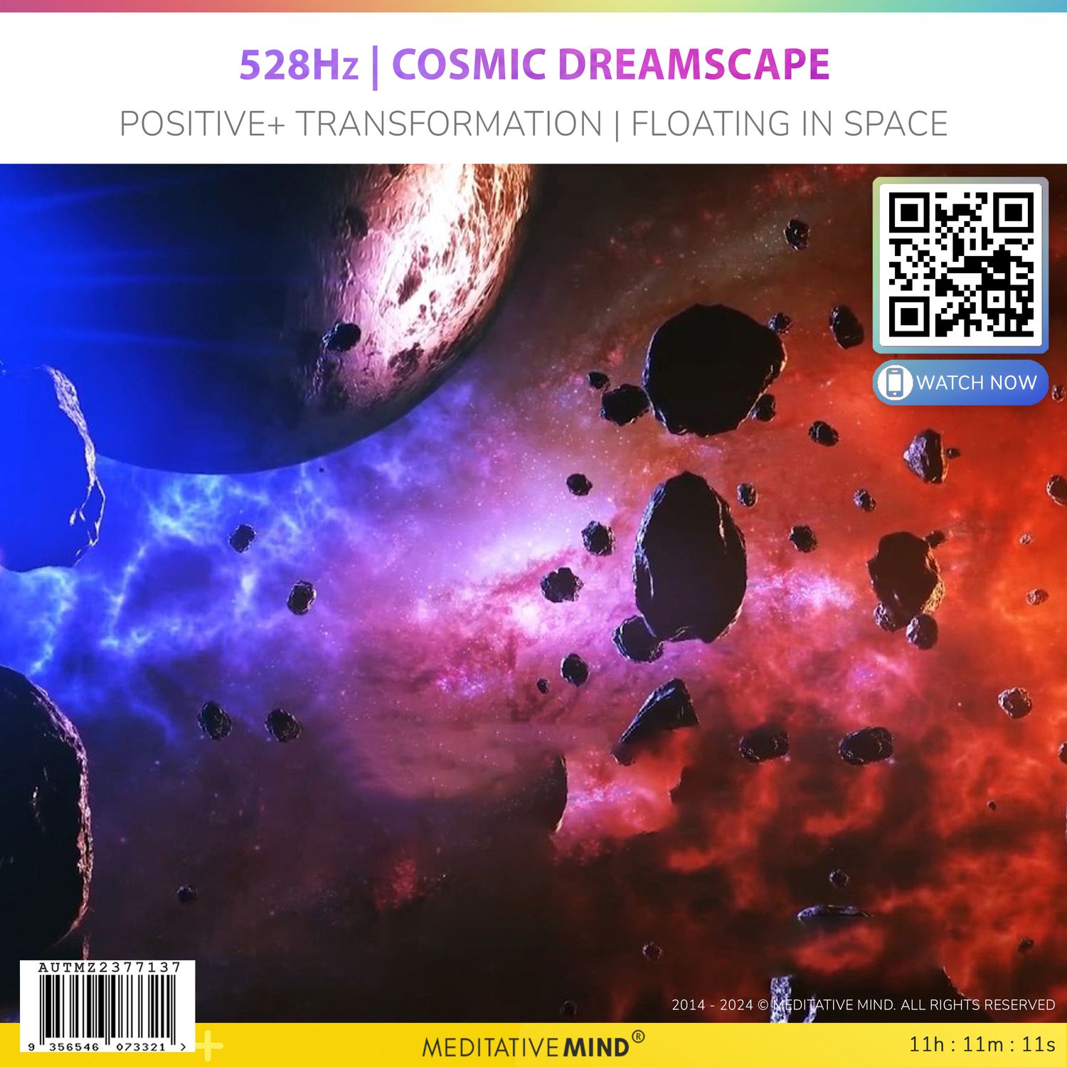 528Hz | Cosmic Dreamscape - Positive + Transformation | Floating in Space