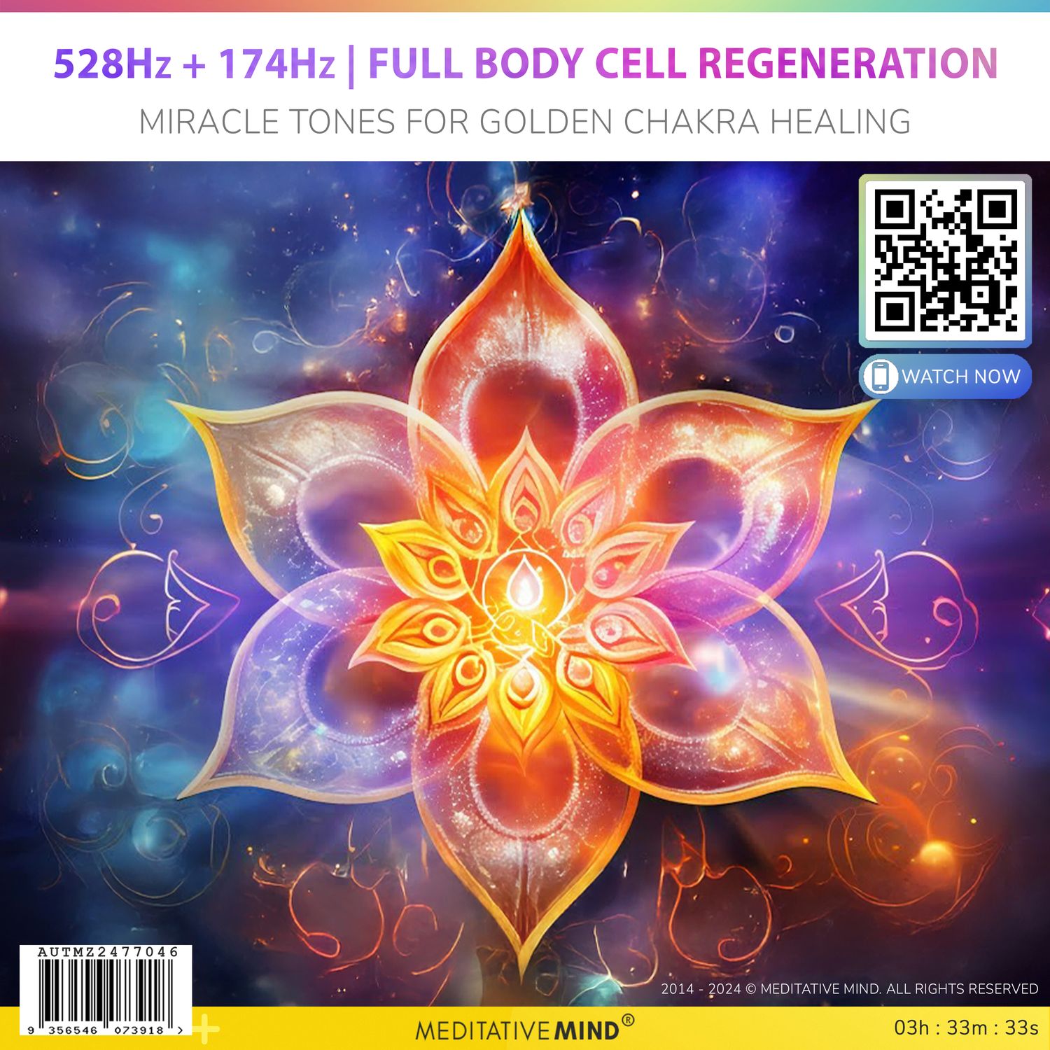 528Hz + 174Hz | Full Body Cell Regeneration - Miracle Tones for Golden Chakra Healing 528Hz + 174Hz | Full Body Cell Regeneration - Miracle Tones for Golden Chakra Healing