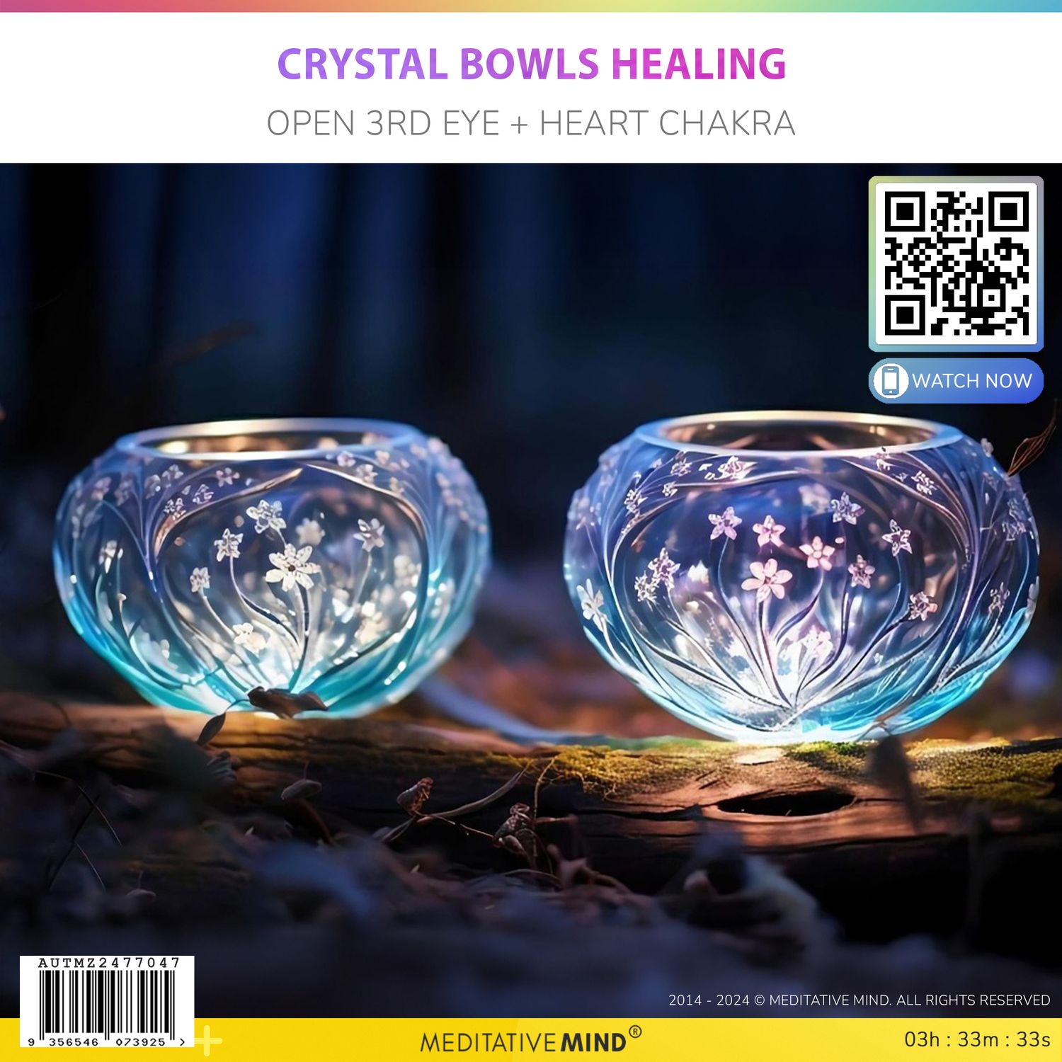 Crystal Bowls Healing - Open 3rd Eye + Heart Chakra Crystal Bowls Healing - Open 3rd Eye + Heart Chakra