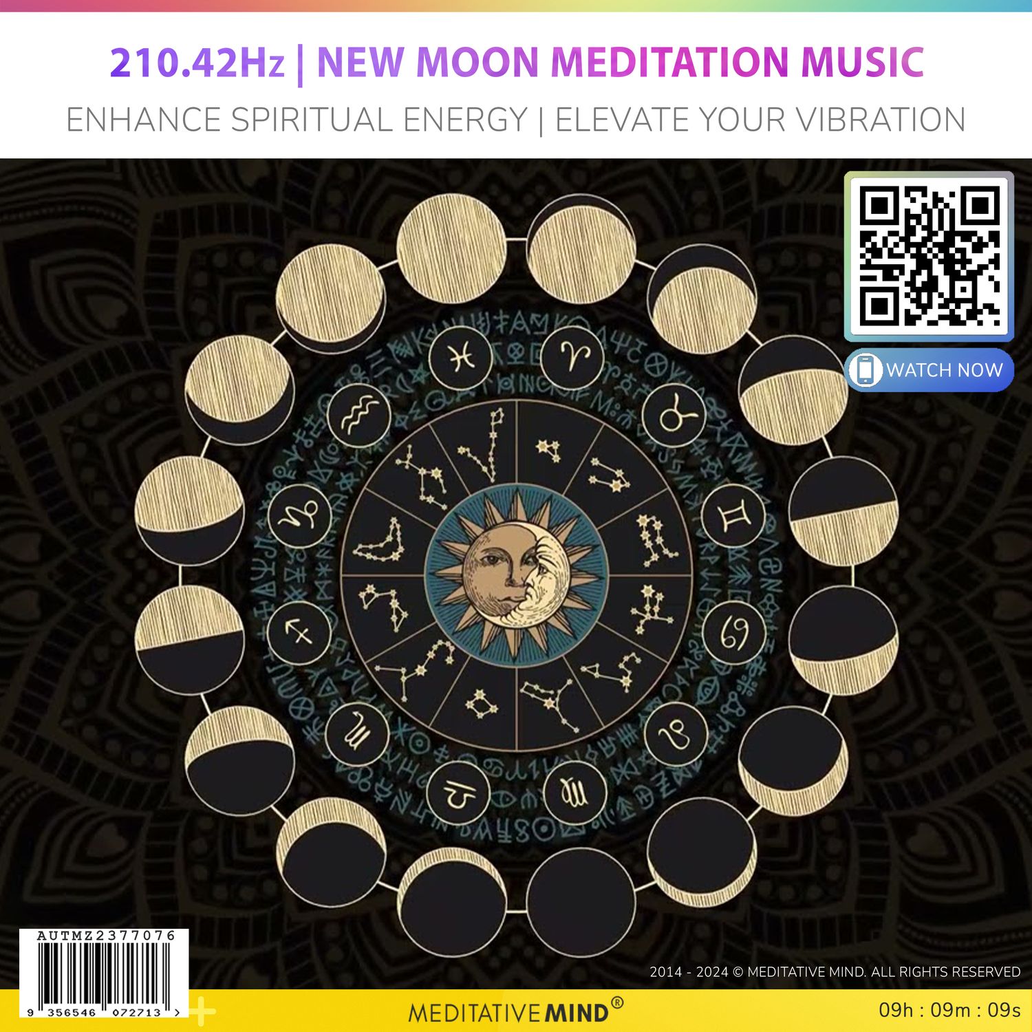 210.42Hz | New Moon Meditation Music - Enhance Spiritual Energy | Elevate Your Vibration