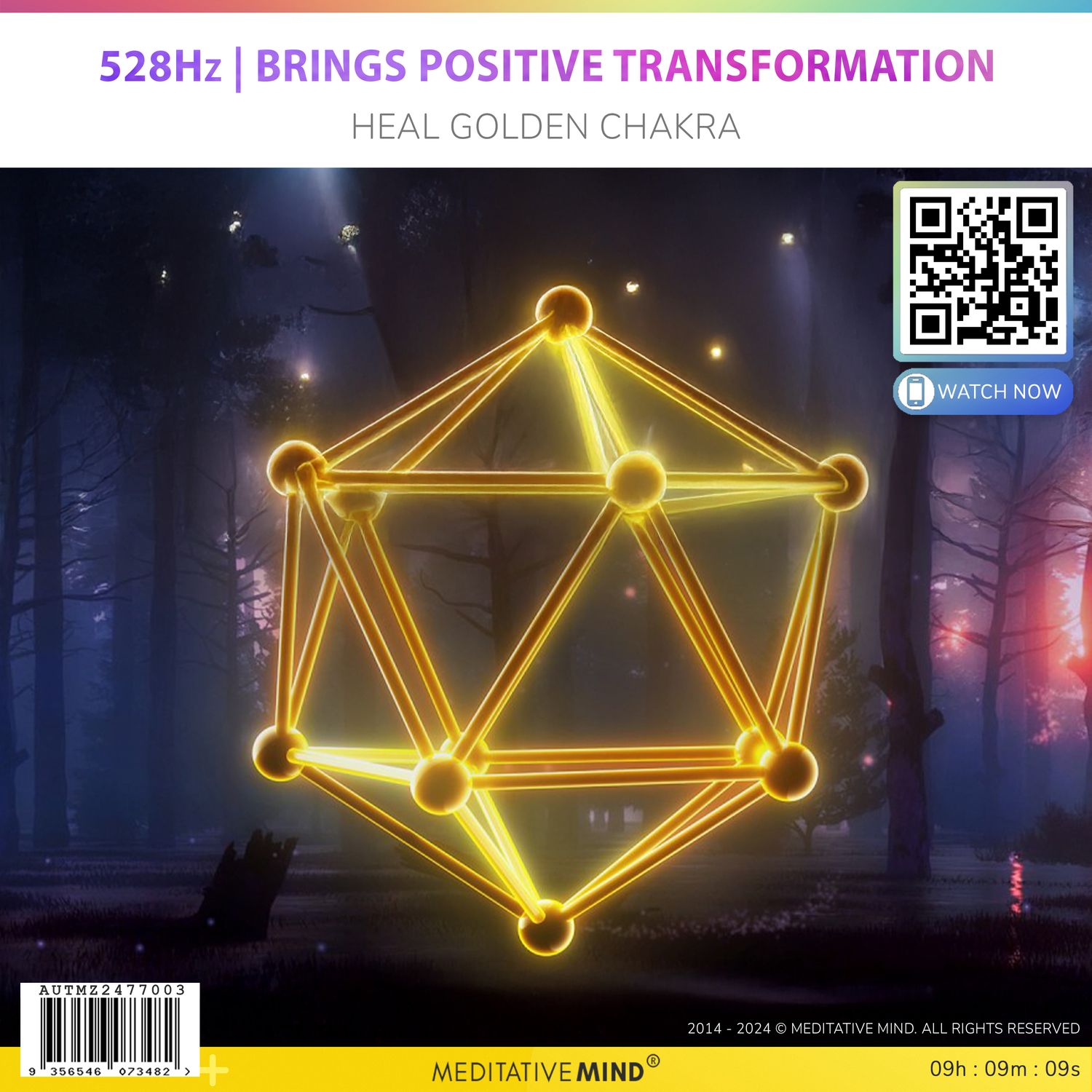 528Hz | Brings Positive Transformation - Heal Golden Chakra