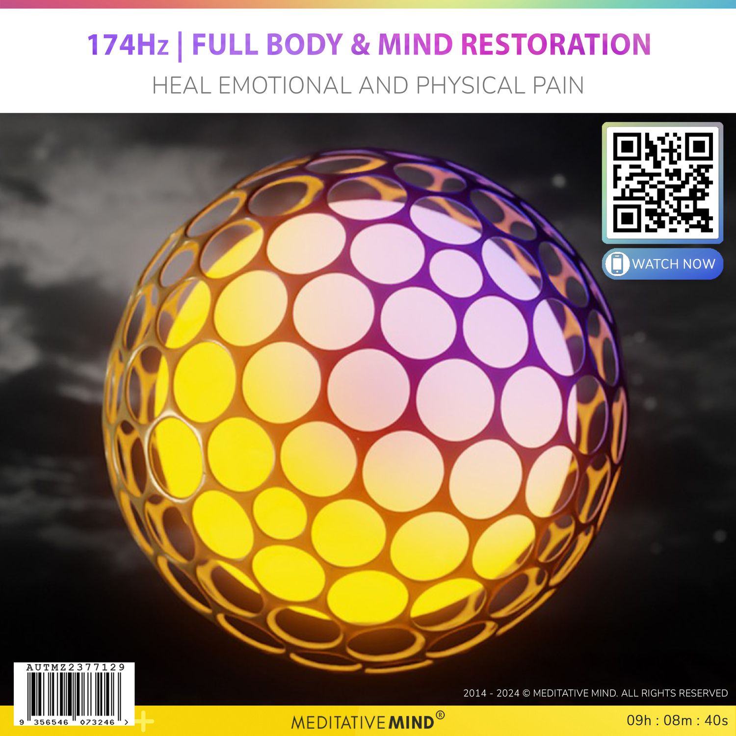 174Hz | Full Body & Mind Restoration - Heal Emotional and Physical Pain