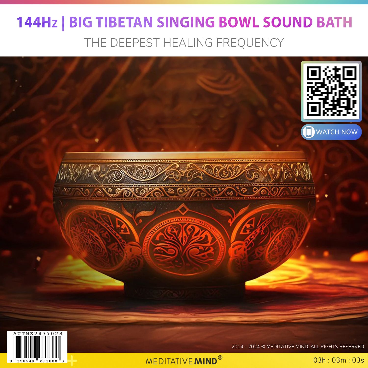 144Hz | Big Tibetan Singing Bowl Sound Bath - The Deepest Healing Frequency