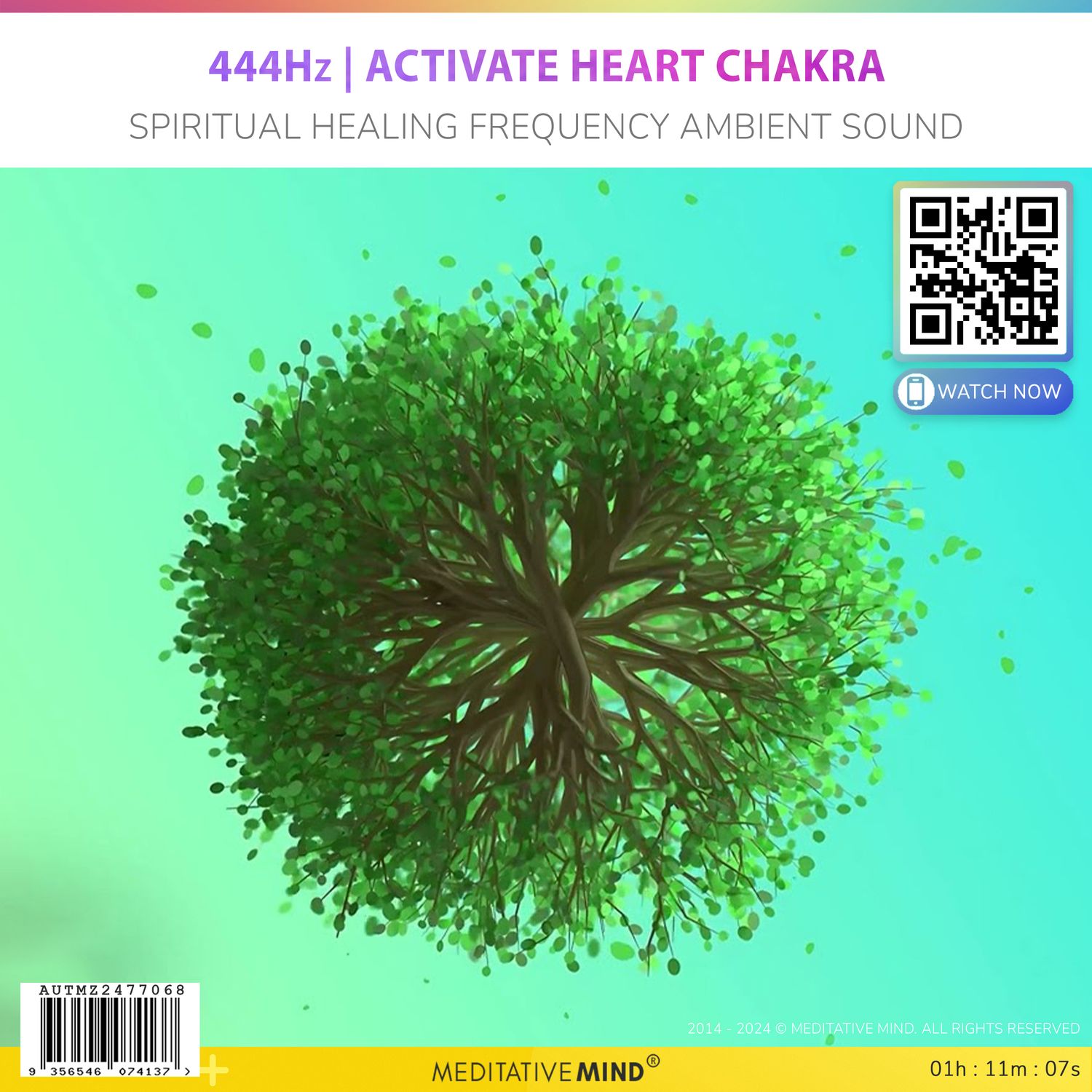 444Hz | Activate Heart Chakra - Spiritual Healing Frequency Ambient Sound