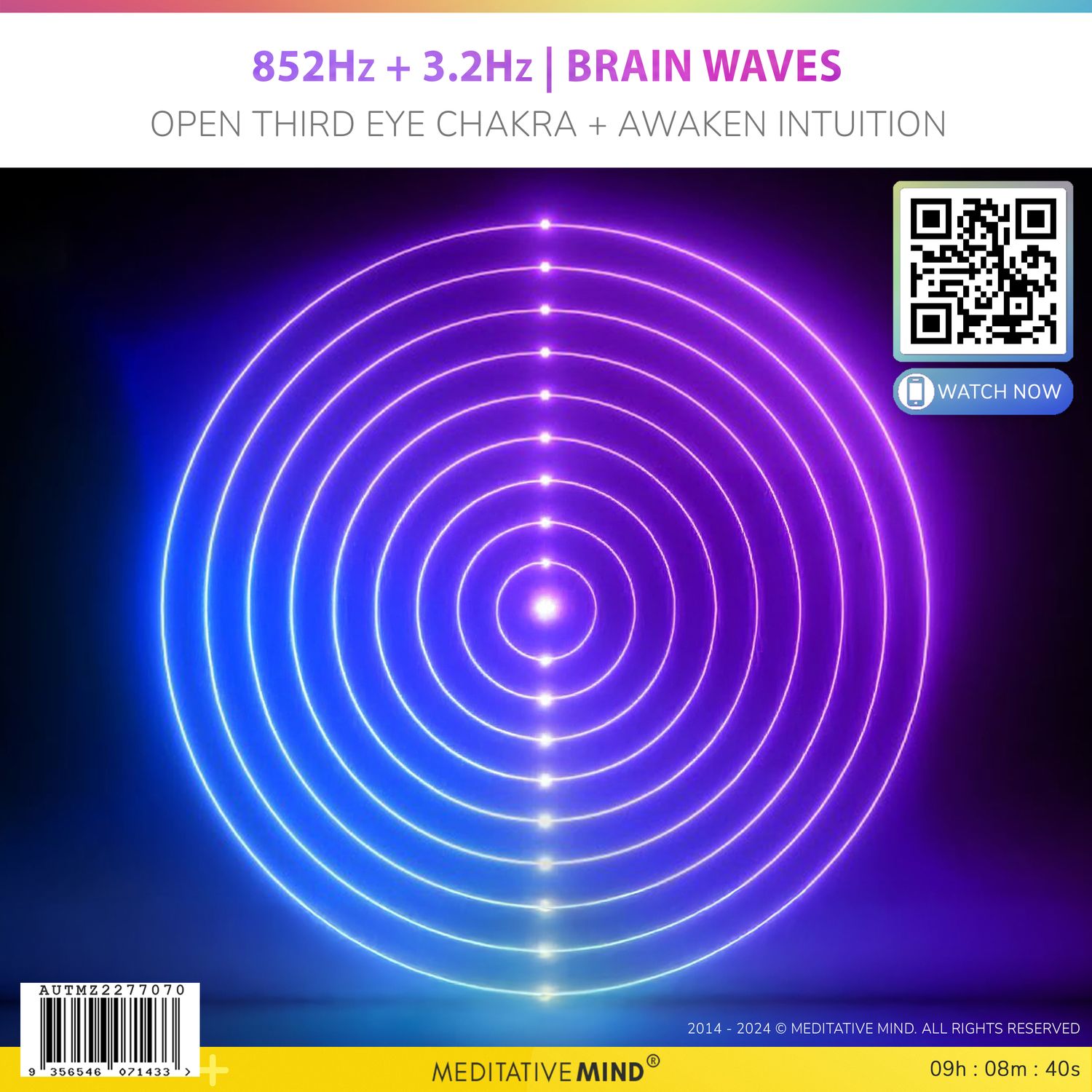 852Hz + 3.2Hz | Brain Waves - Open Third Eye Chakra + Awaken Intuition 852Hz + 3.2Hz | Brain Waves - Open Third Eye Chakra + Awaken Intuition