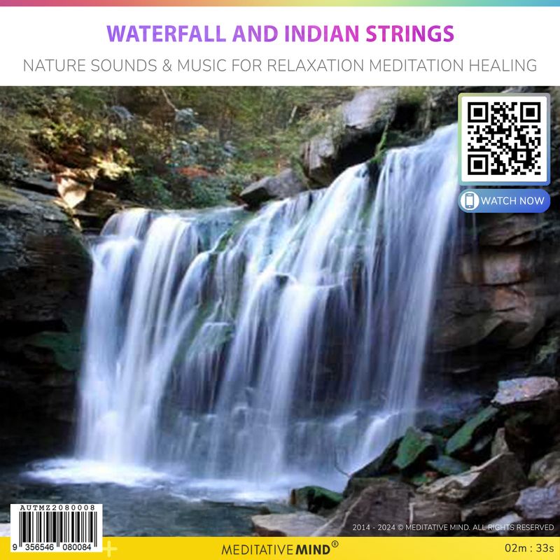 Waterfall and Indian Strings - Nature Sounds & Music for Relaxation Meditation Healing