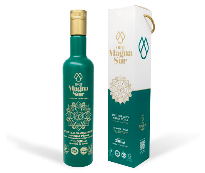 Cosecha Temprana - 0,5L Botella Cristal - Oro Magna Sur