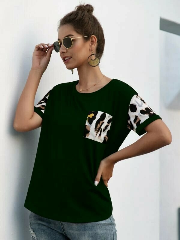Contrast Pocket Short Sleeve Tee
